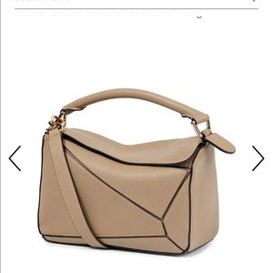 Authentic Loewe Puzzle Small in Sand